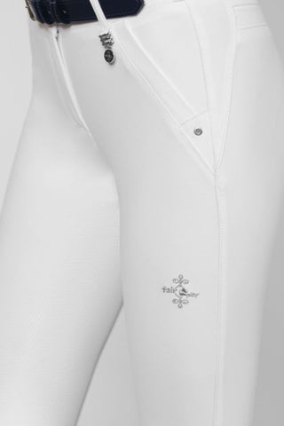 FairPlay Jasmine Ladies Silicone Full Seat Breeches WHITE