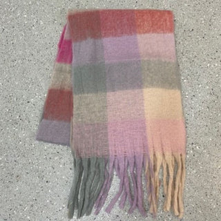 Winter Woolen Check Scarf