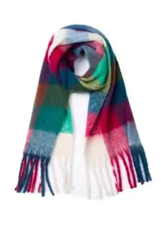 Winter Woolen Check Scarf