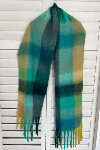 Winter Woolen Check Scarf