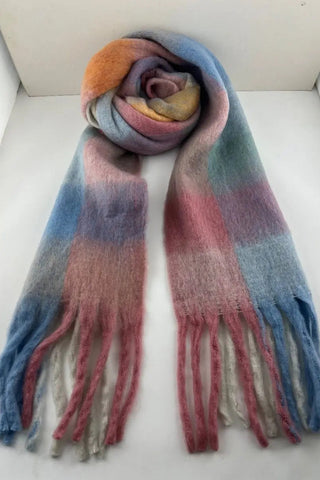 Winter Woolen Check Scarf