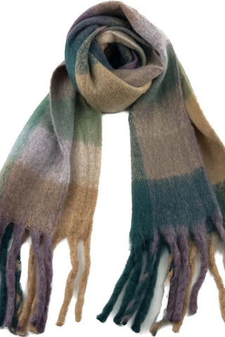 Winter Woolen Check Scarf