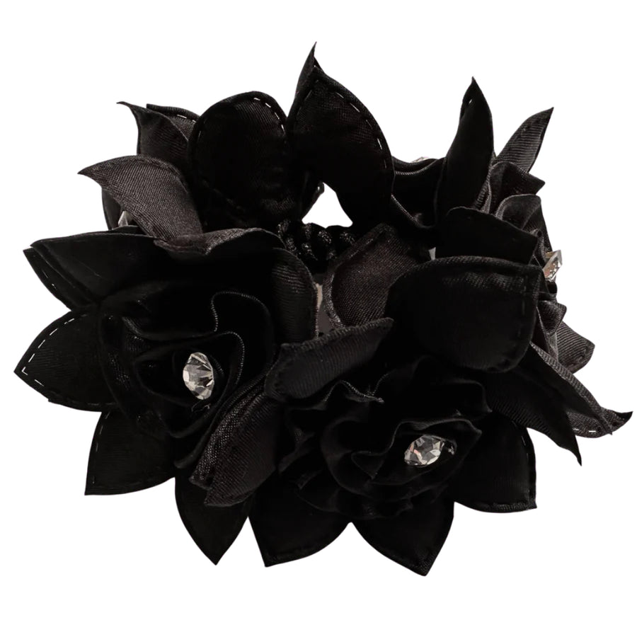 Hamag Rose Petal Scrunchie with Crystals