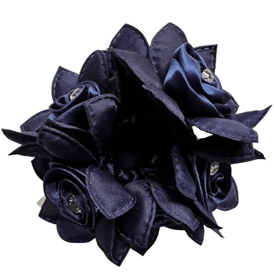 Hamag Rose Petal Scrunchie with Crystals