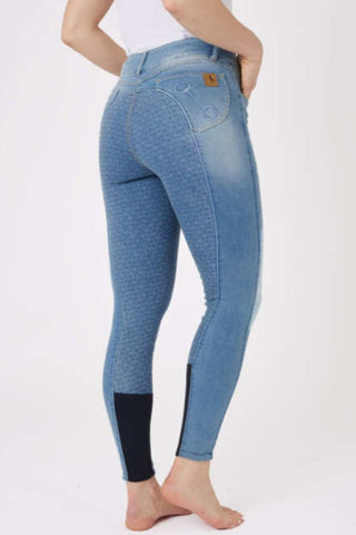 Horze Kaia Ladies Denim Full Seat Breeches