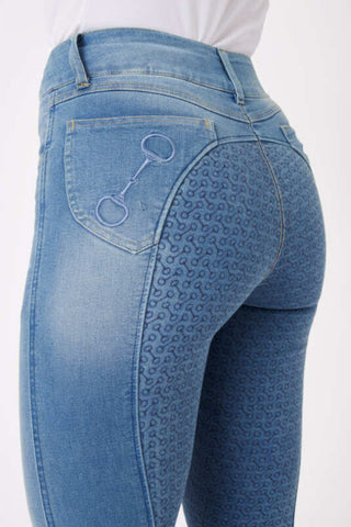 Horze Kaia Ladies Denim Full Seat Breeches