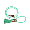 Dog with a Mission Turquoise Rope Dog Lead with Tassel