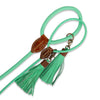 Dog with a Mission Turquoise Rope Dog Lead with Tassel