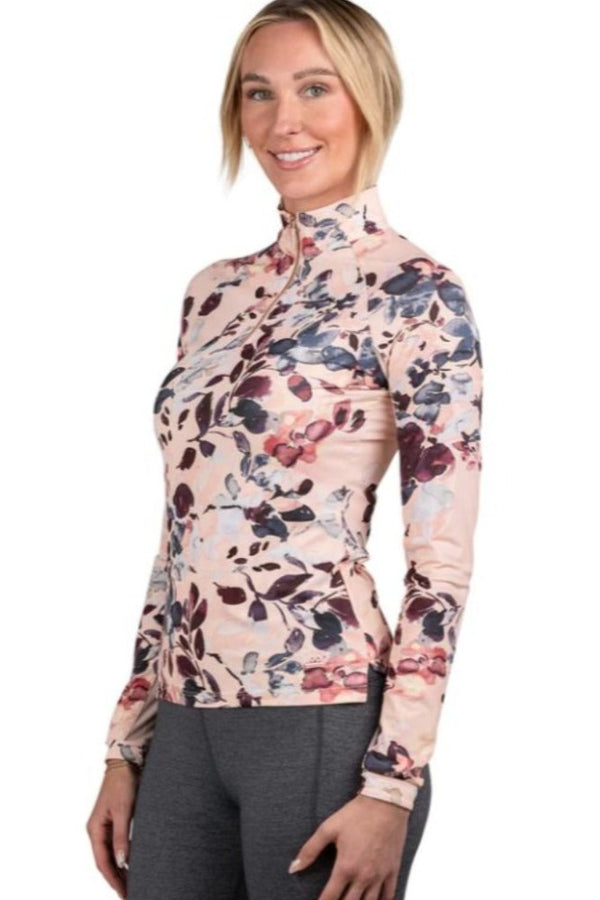 Pull femme Kastel Denmark taille L manches longues quart zip