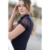 Kastel Denmark Cap Sleeve Sunshirt Galoon Lace Navy