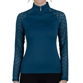 Kastel Denmark Long Sleeve Lace Raglan Sunshirt NAVY