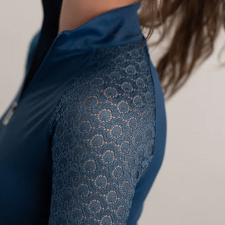 Kastel Denmark Long Sleeve Lace Raglan Sunshirt NAVY