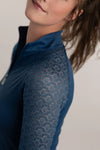 Kastel Denmark Long Sleeve Lace Raglan Sunshirt NAVY
