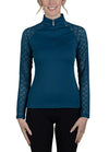 Kastel Denmark Long Sleeve Lace Raglan Sunshirt NAVY