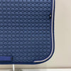 Mattes Square Dressage Saddle Pad Navy with Navy/ Silver Piping