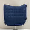 Mattes Square Dressage Saddle Pad Navy with Navy/ Silver Piping