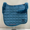 Mattes Eurofit Velvet Dressage Saddle Pad with Sheepskin Lining BLUE MOON