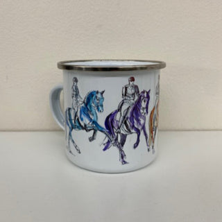 Metal Mug Art of Equestrian Dressage