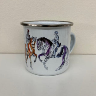 Metal Mug Art of Equestrian Dressage