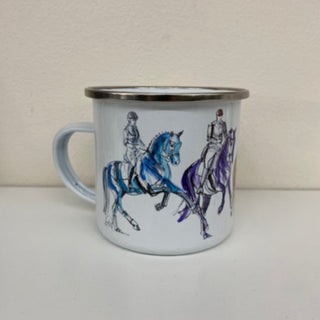 Metal Mug Art of Equestrian Dressage