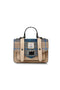 NAVY-BEIGE TARTAN