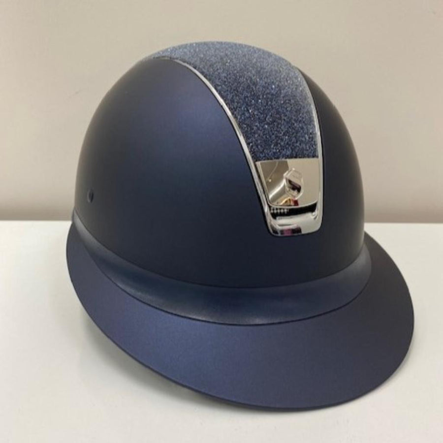 Samshield Miss Shield Helmet Matt with Blue Crystal Top