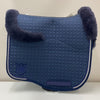 Mattes Dressage Saddle Pad Eurofit Navy with Sheepskin Front Rear and underneath