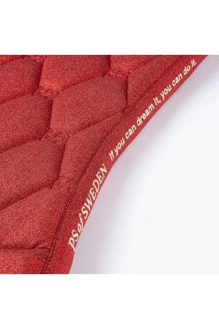 PS of Sweden Stardust Dressage Saddle Pad DEEP RED