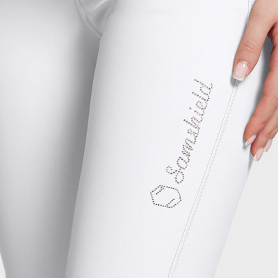 Samshield Diane Ladies Full Silicone Seat Competition Breeches with Crystal Logo