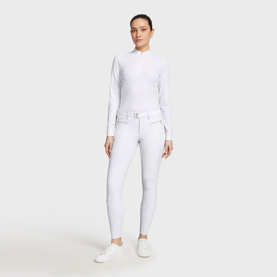Samshield Diane Ladies Full Silicone Seat Competition Breeches with Crystal Logo
