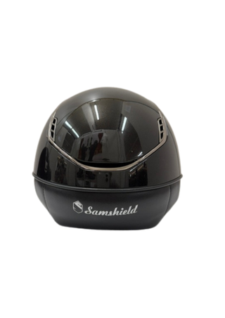 Samshield Miss Shield 2.0 Shadow Glossy Helmet Black with 5 Crystals