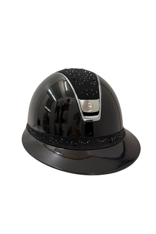 Samshield Miss Shield 2.0 Glossy Helmet with Crystal Bloom Top and Frontal Band