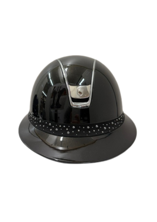Samshield Miss Shield 2.0 Shadow Glossy Helmet Night Pearl Frontal Band Black