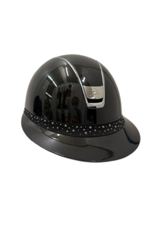 Samshield Miss Shield 2.0 Shadow Glossy Helmet Night Pearl Frontal Band Black