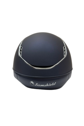Samshield Miss Shield 2.0 Shadow Matt Helmet Royal Flower Frontal Band Navy