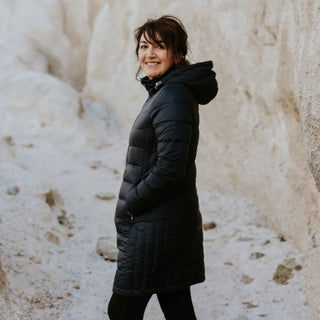 Winter Coat Packable Hooded Long Jacket Long Puffer Jacket DKNY