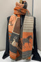 ORANGE-DARK GREY