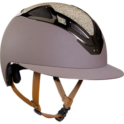 Suomy Apex Bling Bling Matt Lady Helmet With Swarovski Crystal Top and Wide Visor