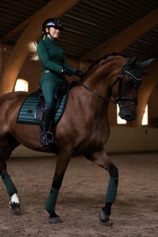 Equestrian Stockholm Dressage Saddle Pad Sportive Sycamore Green
