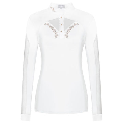 FairPlay Cathrine Long Sleeved Competition Shirt with RoseGold Details