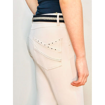 B Vertigo Olivia Silicone Full Seat Breeches NAVY