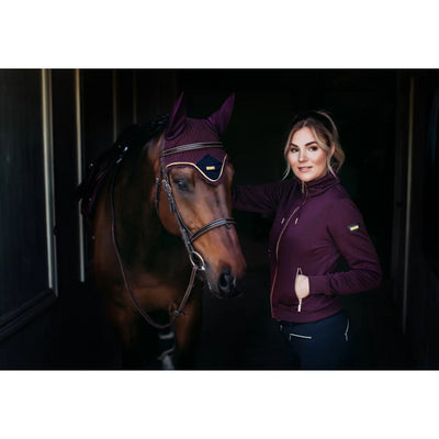 Equestrian Stockholm Bonnet Purple Gold