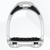 Flex-On Aluminium Inclined Ultra Grip Stirrups SILVER/SILVER/BLACK