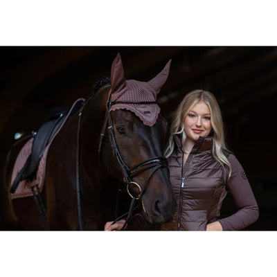 Equestrian Stockholm Ear Bonnet Amaranth