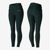 B Vertigon Tiffany Ladies Silicone Full Seat Breeches LIMITED EDITION FOREST GREEN