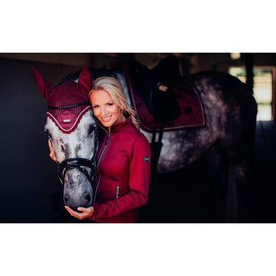 Equestrian Stockholm Fleece Jacket - Bordeaux