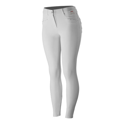 B Vertigo Olivia Silicone Full Seat Breeches WHITE