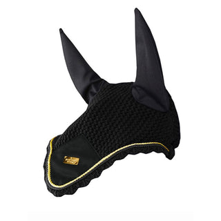 Equestrian Stockholm Ear Bonnet Black Gold Limited Edition
