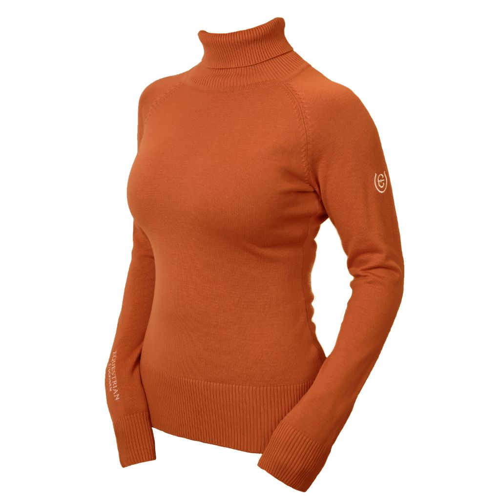 Equestrian Stockholm Polo Neck Jumper Bronze Gold – Horse in the Box