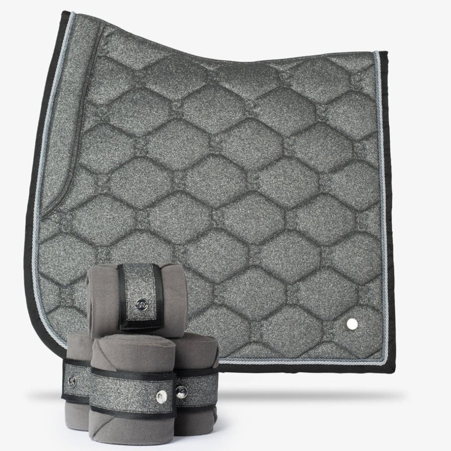 PS of Sweden Stardust Dressage Saddle Pad GUN METAL